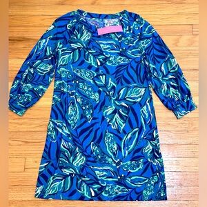Lilly Pulitzer Small, NWT, Elianna Indigo Breeze Shady Gators'PTP-17.50, NWT $45